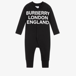 Burberry Black Footless Onesie